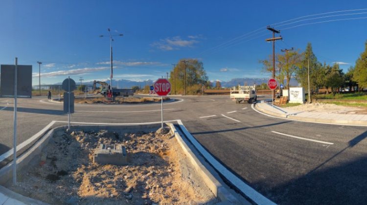 Παραδίδεται στην κυκλοφορία ο κόμβος Ριζαριού στον Περιφερειακό Τρικάλων-Καρδίτσας